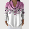 Alba | Maglione Floreale con Collo Alto
