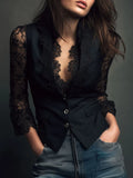 Teresa | Blazer con Maniche Semitrasparenti