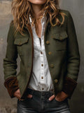 Dolores | Blazer in twill con profili a contrasto