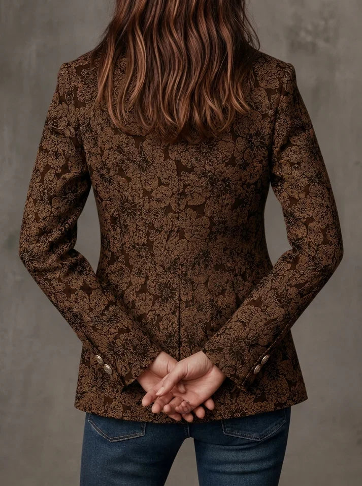 Antonia | Blazer in Jacquard con Motivo Paisley