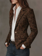 Antonia | Blazer in Jacquard con Motivo Paisley