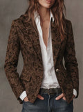 Antonia | Blazer in Jacquard con Motivo Paisley