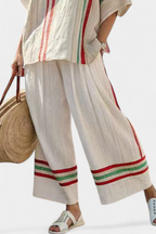 Truvane | Blusa Boho a Stampa Confortevole e Pantaloni Larghi