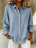 Loredana | Camicia a Righe con Bottoni