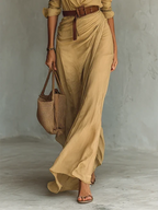 Costanza | Abito Maxi con Collo Revers