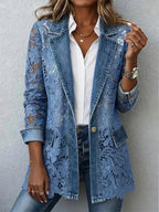 Luisa | Blazer con Pizzo Floreale